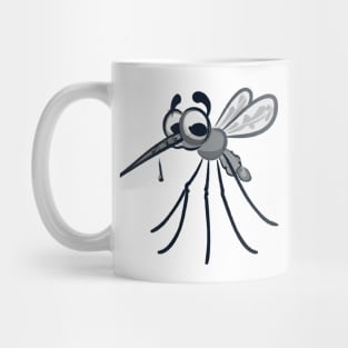 Cute Mosquito Drawing Mug